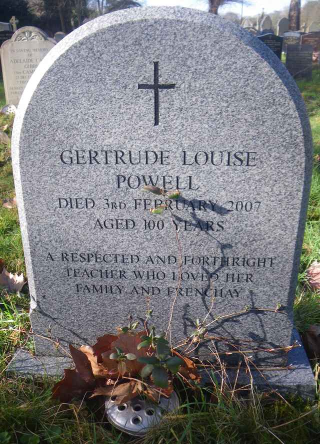 Image of headstone. Full inscription, if known, accompanying. Click for a larger view.