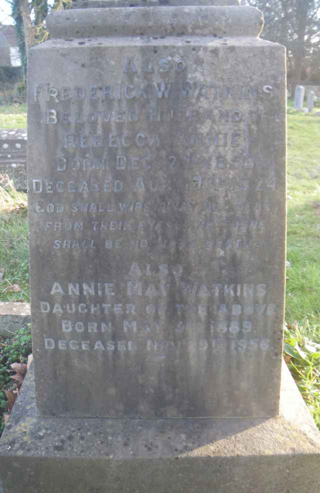 Image of headstone. Full inscription, if known, accompanying. Click for a larger view.