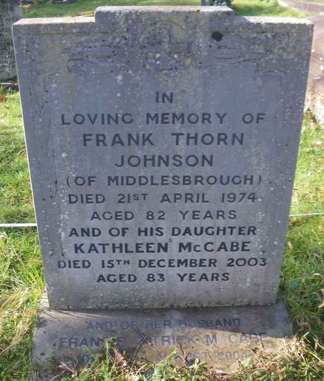 Image of headstone. Full inscription, if known, accompanying. Click for a larger view.