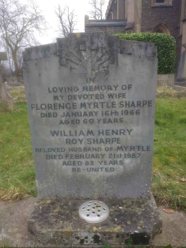 Image of headstone. Full inscription, if known, accompanying. Click for a larger view.