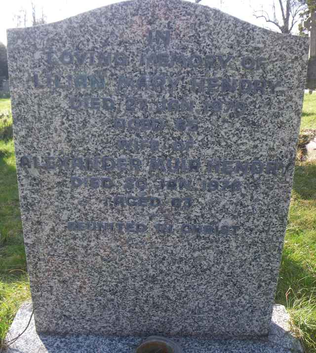 Image of headstone. Full inscription, if known, accompanying. Click for a larger view.