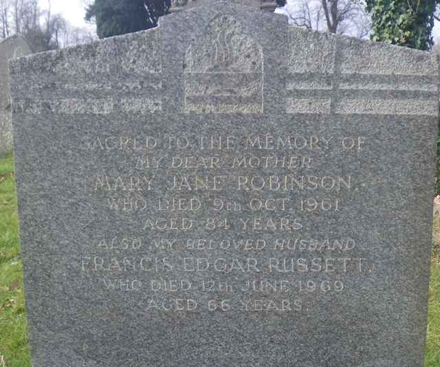 Image of headstone. Full inscription, if known, accompanying. Click for a larger view.