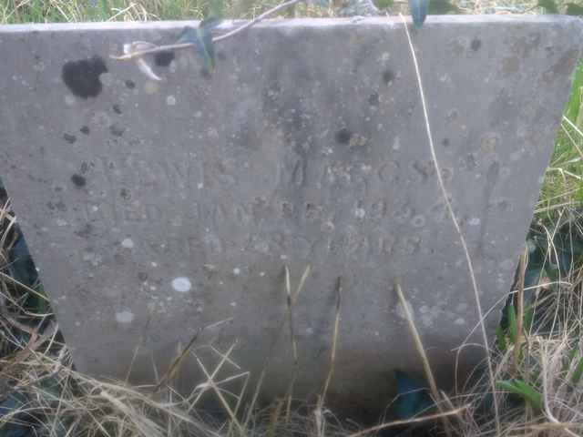 Image of headstone. Full inscription, if known, accompanying. Click for a larger view.