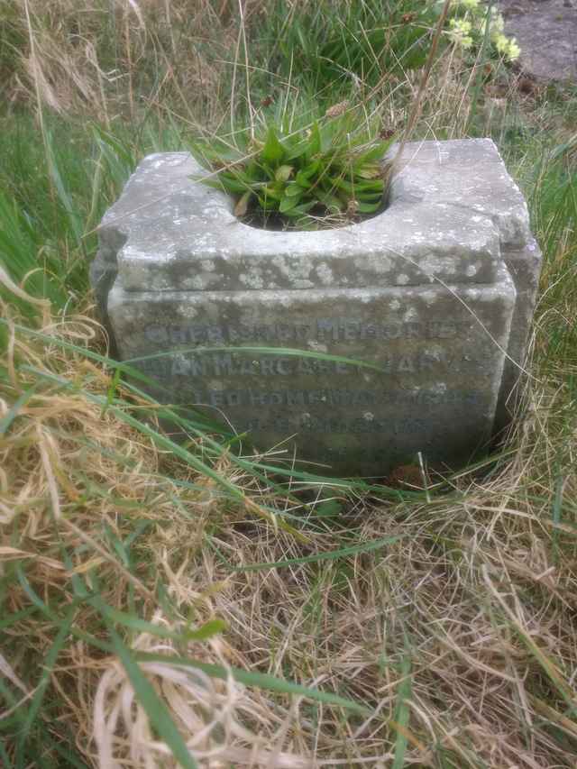 Image of headstone. Full inscription, if known, accompanying. Click for a larger view.