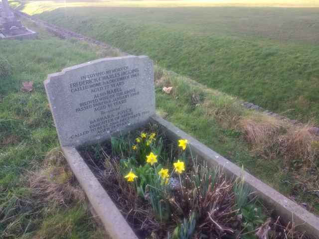 Image of headstone. Full inscription, if known, accompanying. Click for a larger view.