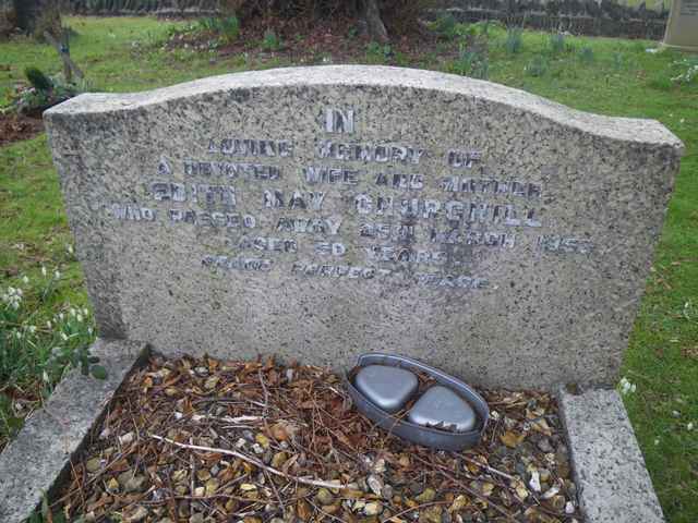 Image of headstone. Full inscription, if known, accompanying. Click for a larger view.