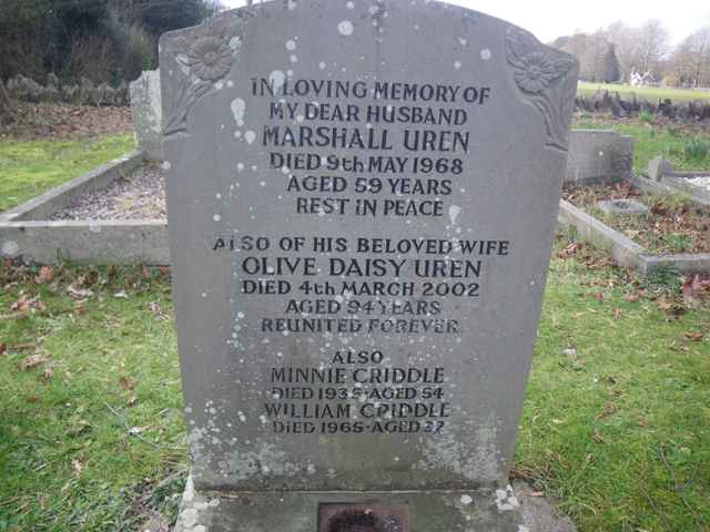 Image of headstone. Full inscription, if known, accompanying. Click for a larger view.