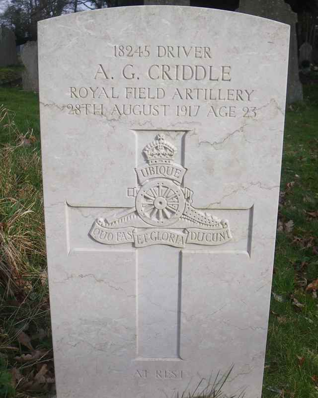 Image of headstone. Full inscription, if known, accompanying. Click for a larger view.