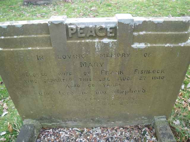 Image of headstone. Full inscription, if known, accompanying. Click for a larger view.