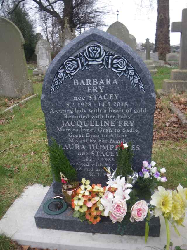 Image of headstone. Full inscription, if known, accompanying. Click for a larger view.