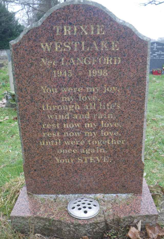 Image of headstone. Full inscription, if known, accompanying. Click for a larger view.