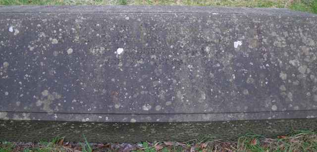 Image of headstone. Full inscription, if known, accompanying. Click for a larger view.