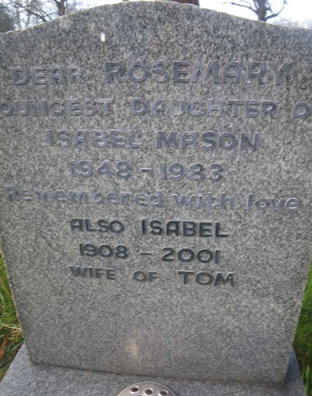 Image of headstone. Full inscription, if known, accompanying. Click for a larger view.